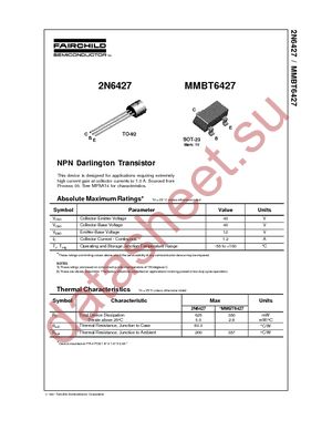 MMBT6427 datasheet  